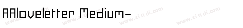 AAloveletter Medium字体转换